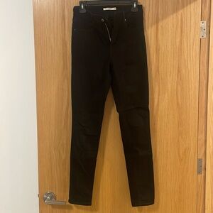 Levi’s 721 High Rise Skinny Soft Black Jeans - 28